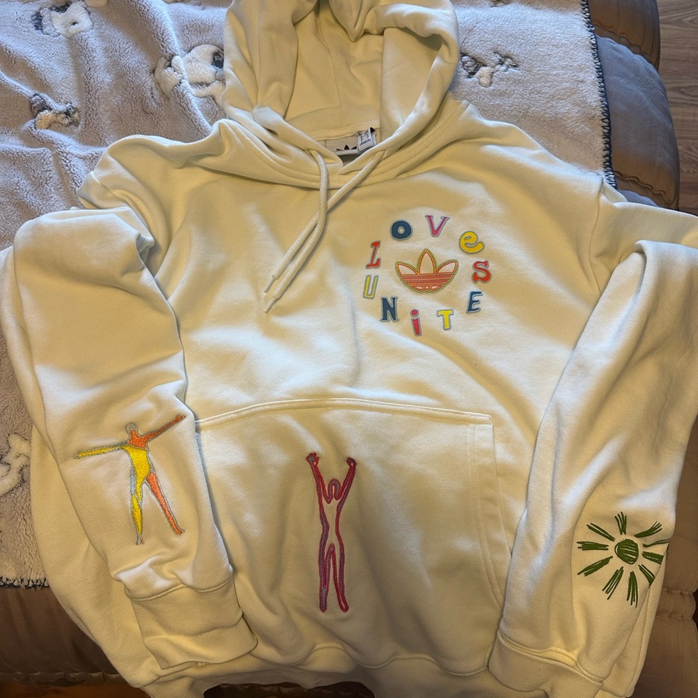 Adidas Love Unites Cream Hoodie